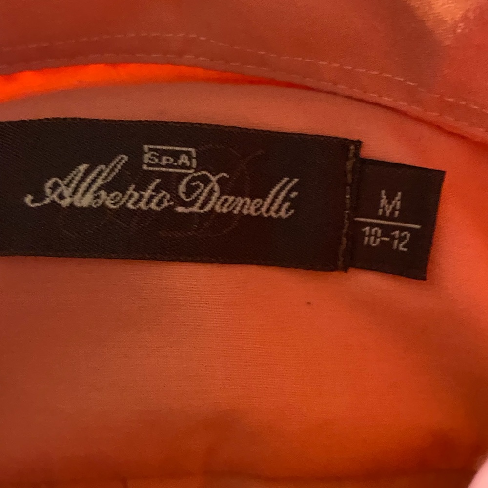 Nice condition ALBERTO DANELLI long sleeve button down collared dress shirt.